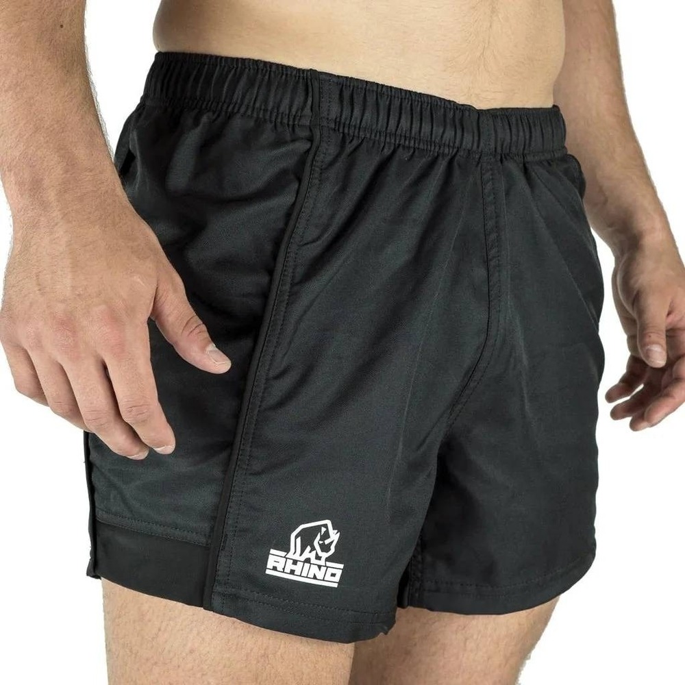 Rhino Rugby Performance Game‎ Shorts in Black - XS